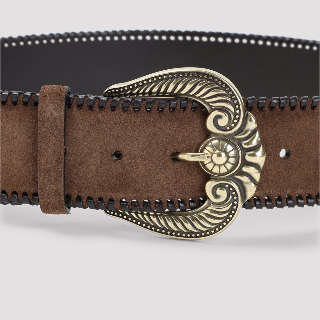 Etro Paisley Suede Belt