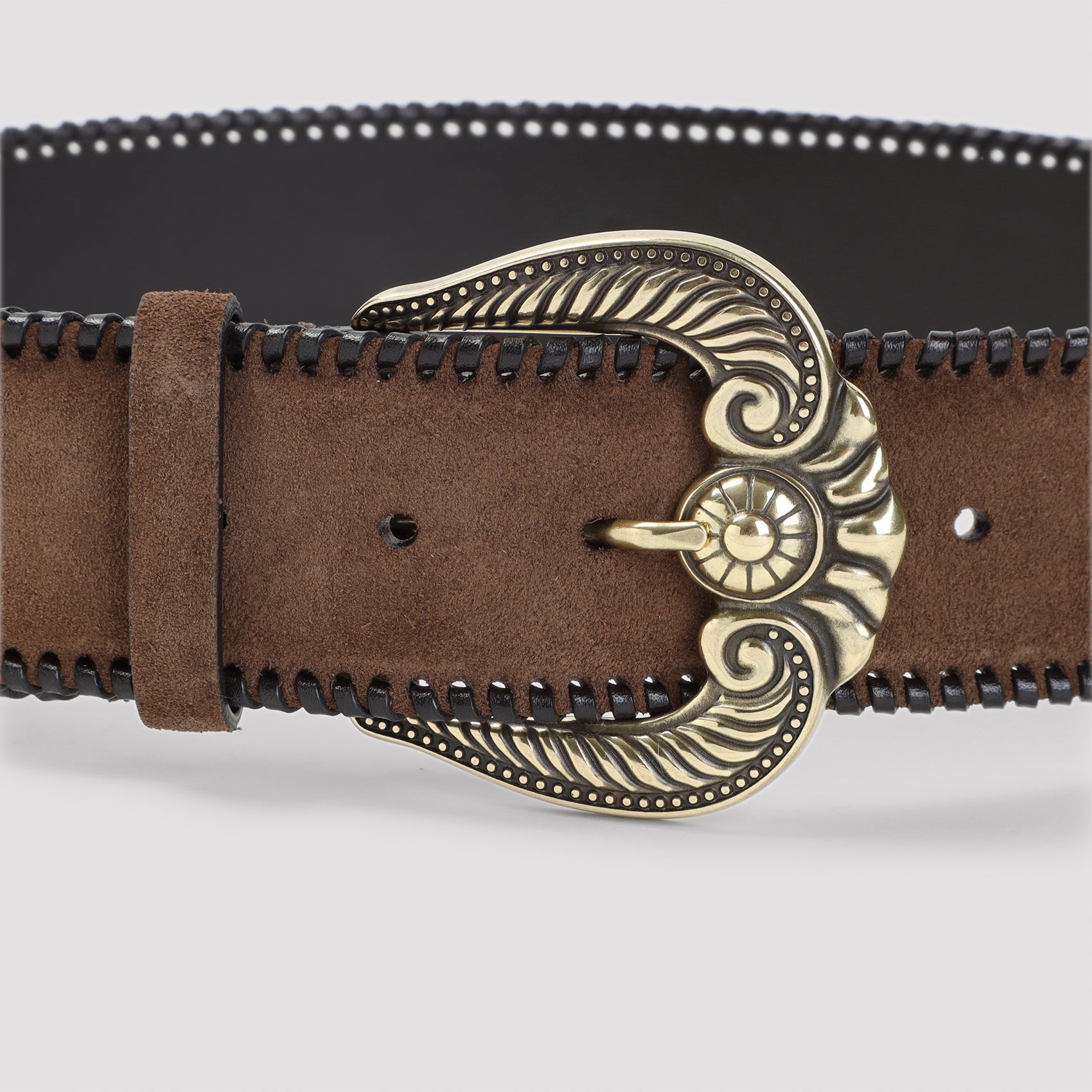 Etro Paisley Suede Belt
