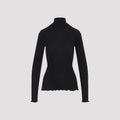 Prada Ribbed Knit Turtleneck Top