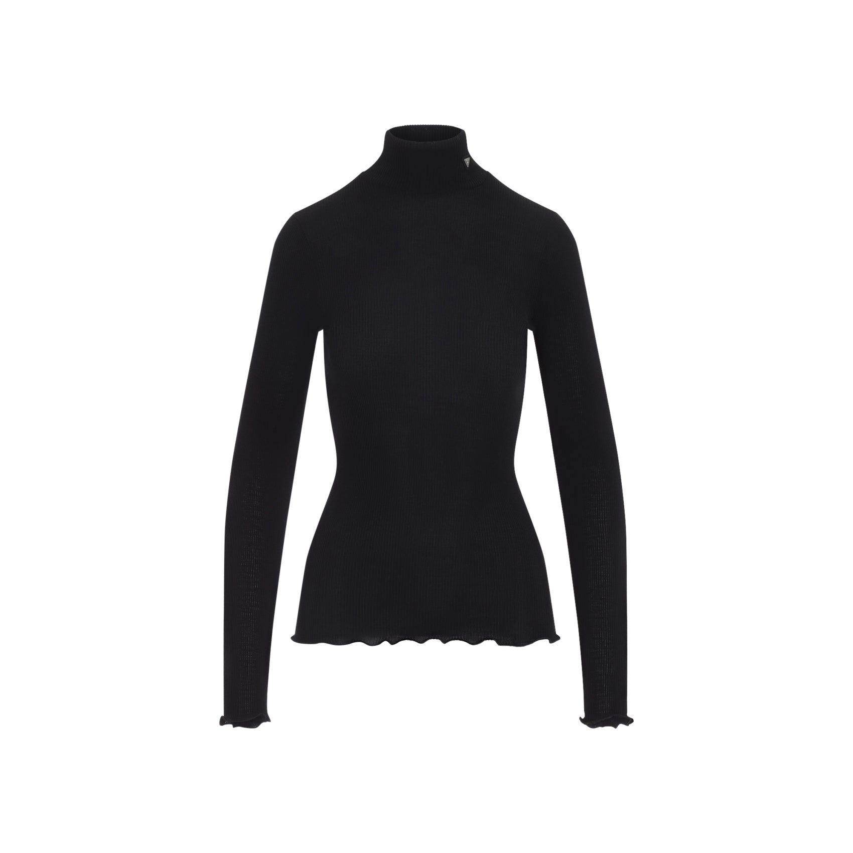 Prada Ribbed Knit Turtleneck Top