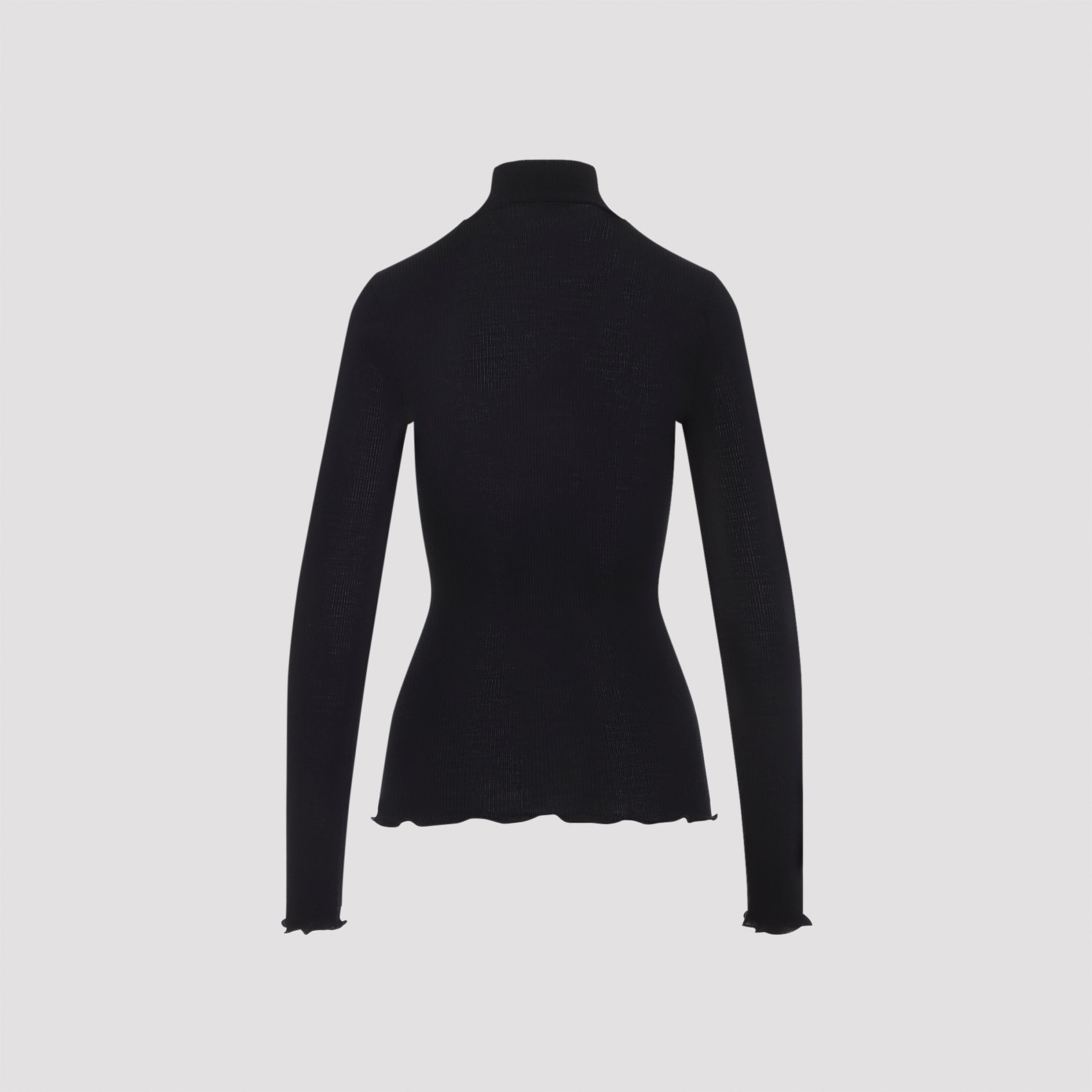 Prada Ribbed Knit Turtleneck Top