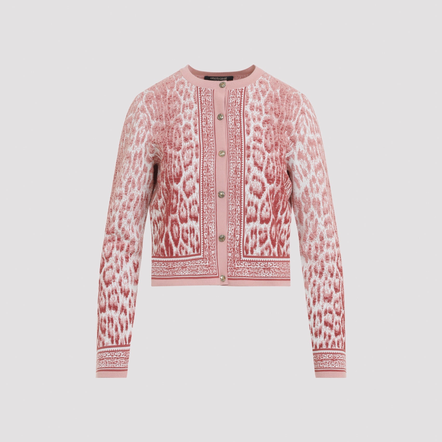 Roberto Cavalli Jaguar Print Cardigan