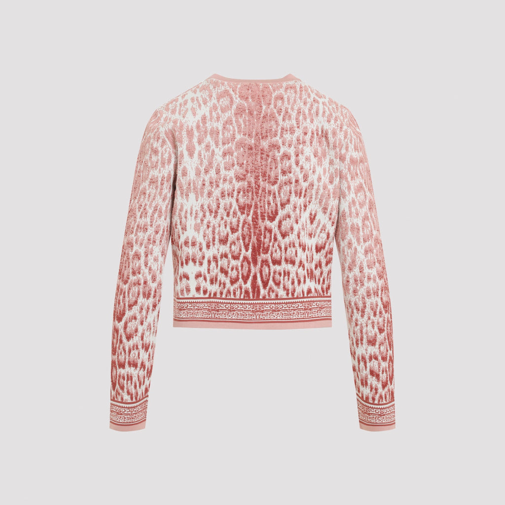 Roberto Cavalli Jaguar Print Cardigan
