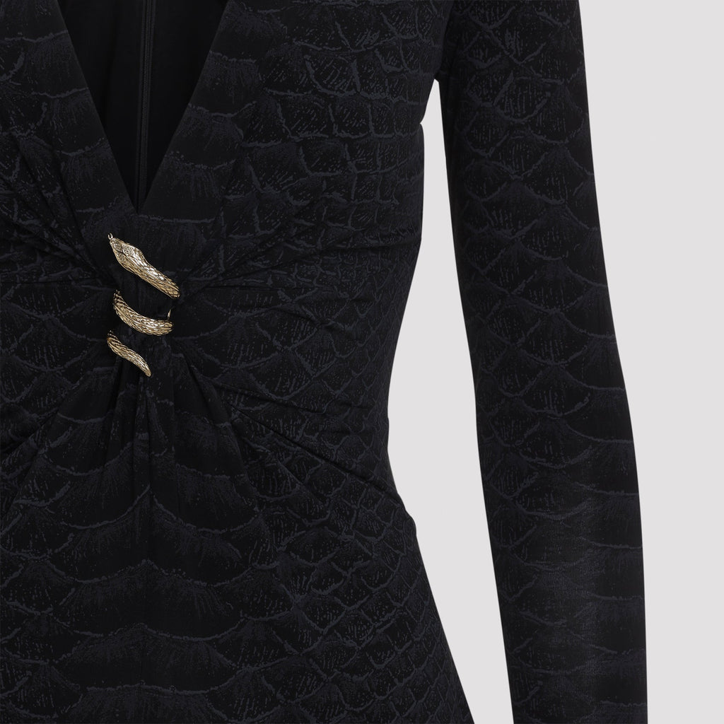 Roberto Cavalli Serpentine Mini Dress