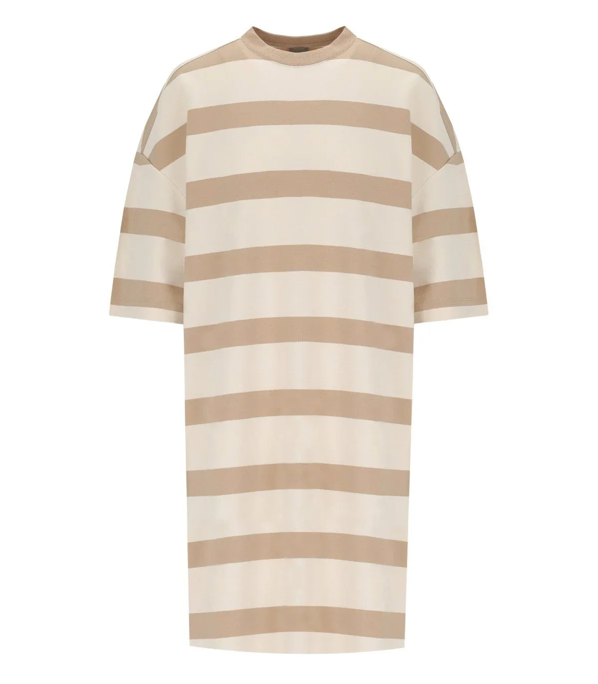Mm Max Mara Mela Beige Striped Dress