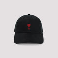Ami Paris Red Adc Embroidery Hat