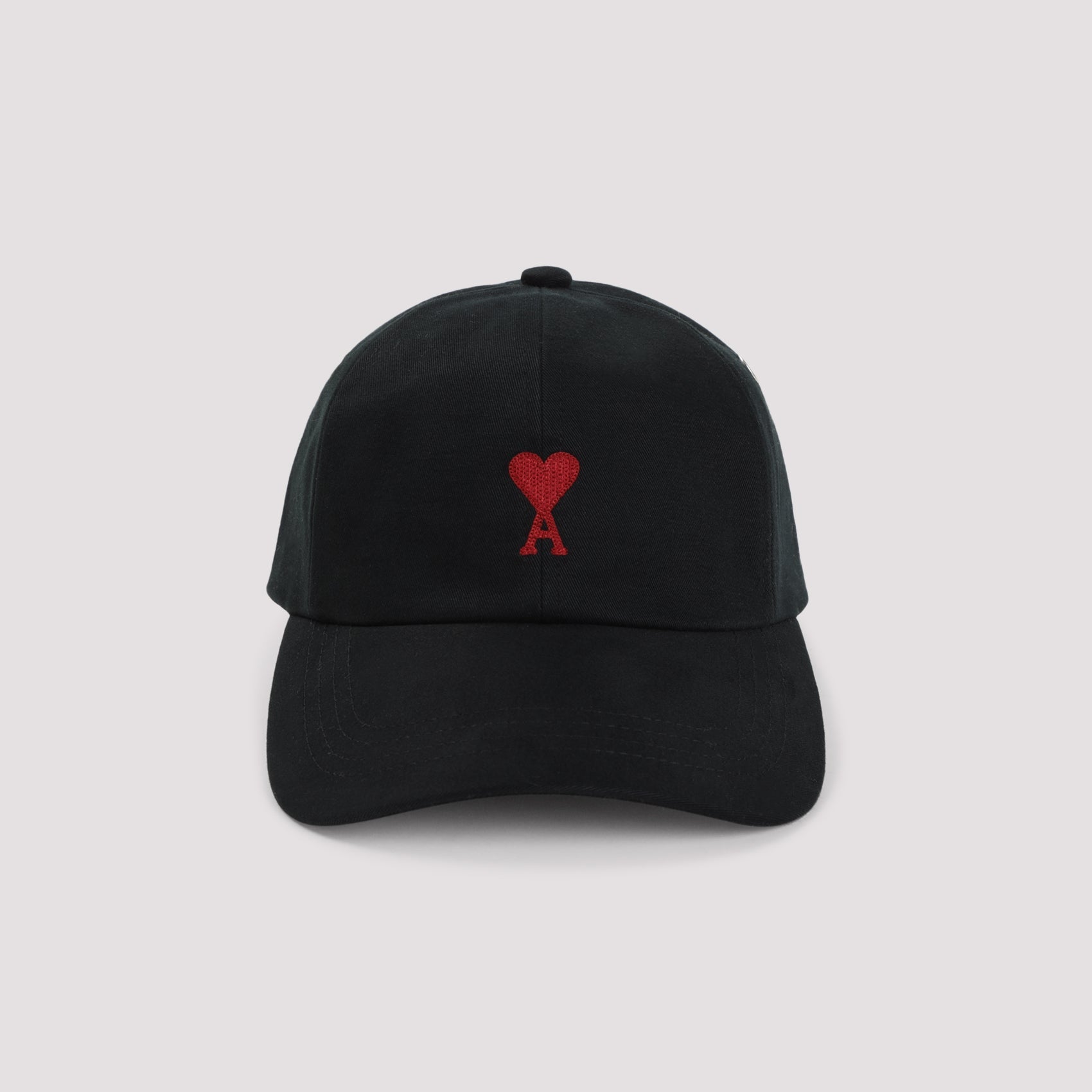 Ami Paris Red Adc Embroidery Hat