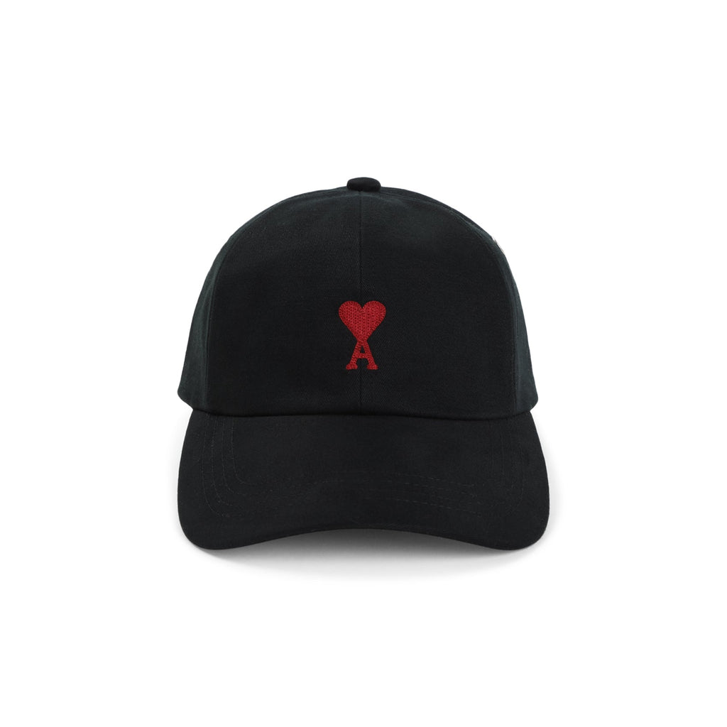 Ami Paris Red Adc Embroidery Hat