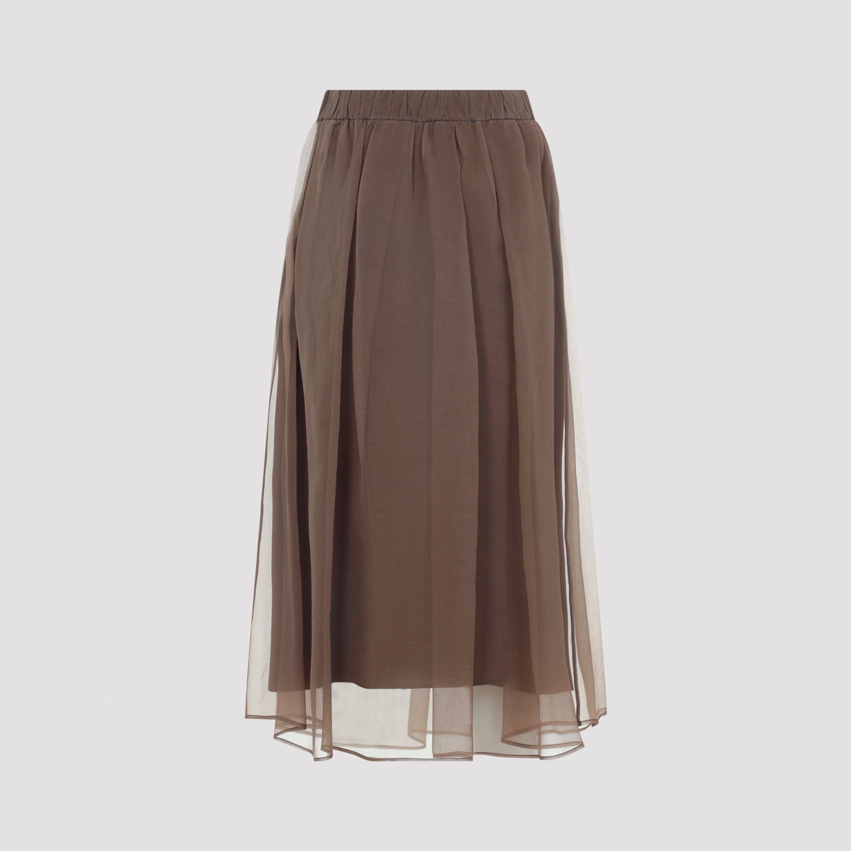 Brunello Cucinelli Midi Voile Skirt