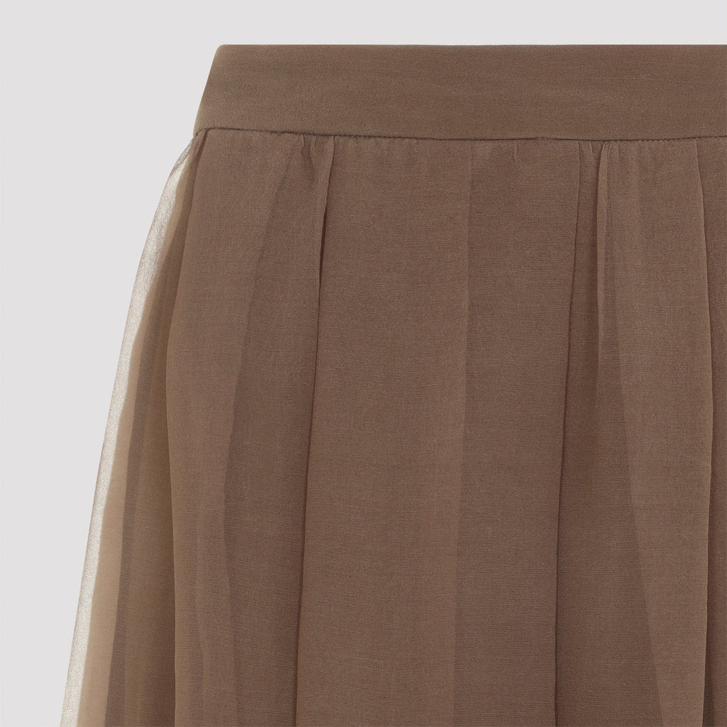 Brunello Cucinelli Midi Voile Skirt