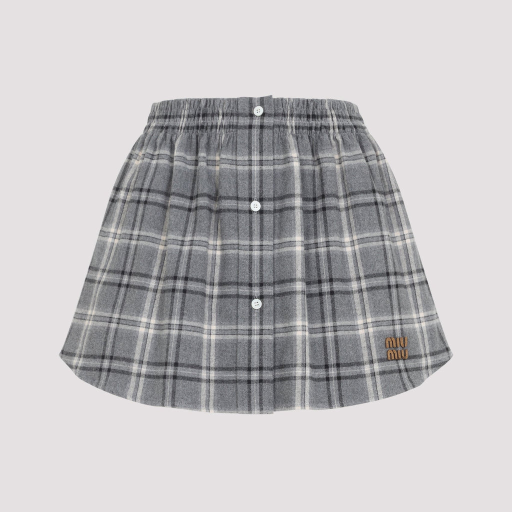 Miu Miu Cotton Midi Skirt