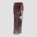 Jean Paul Gaultier Blurry Roses Asymmetric Midi Skirt