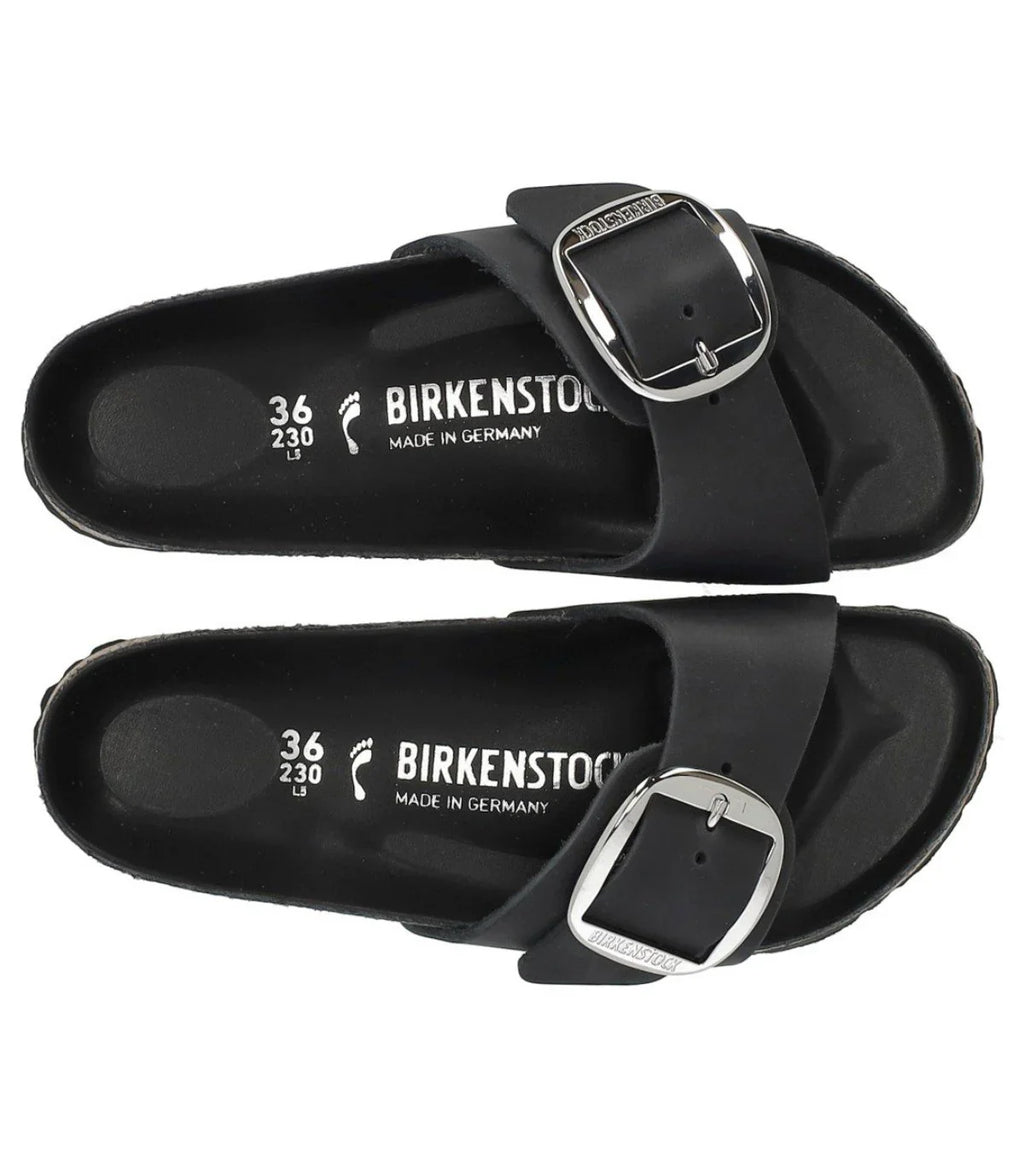 Birkenstock Madrid Big Buckle Black Sandal
