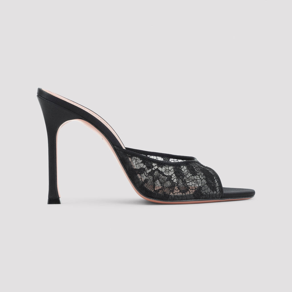 Amina Muaddi Alexa Lace Slipper