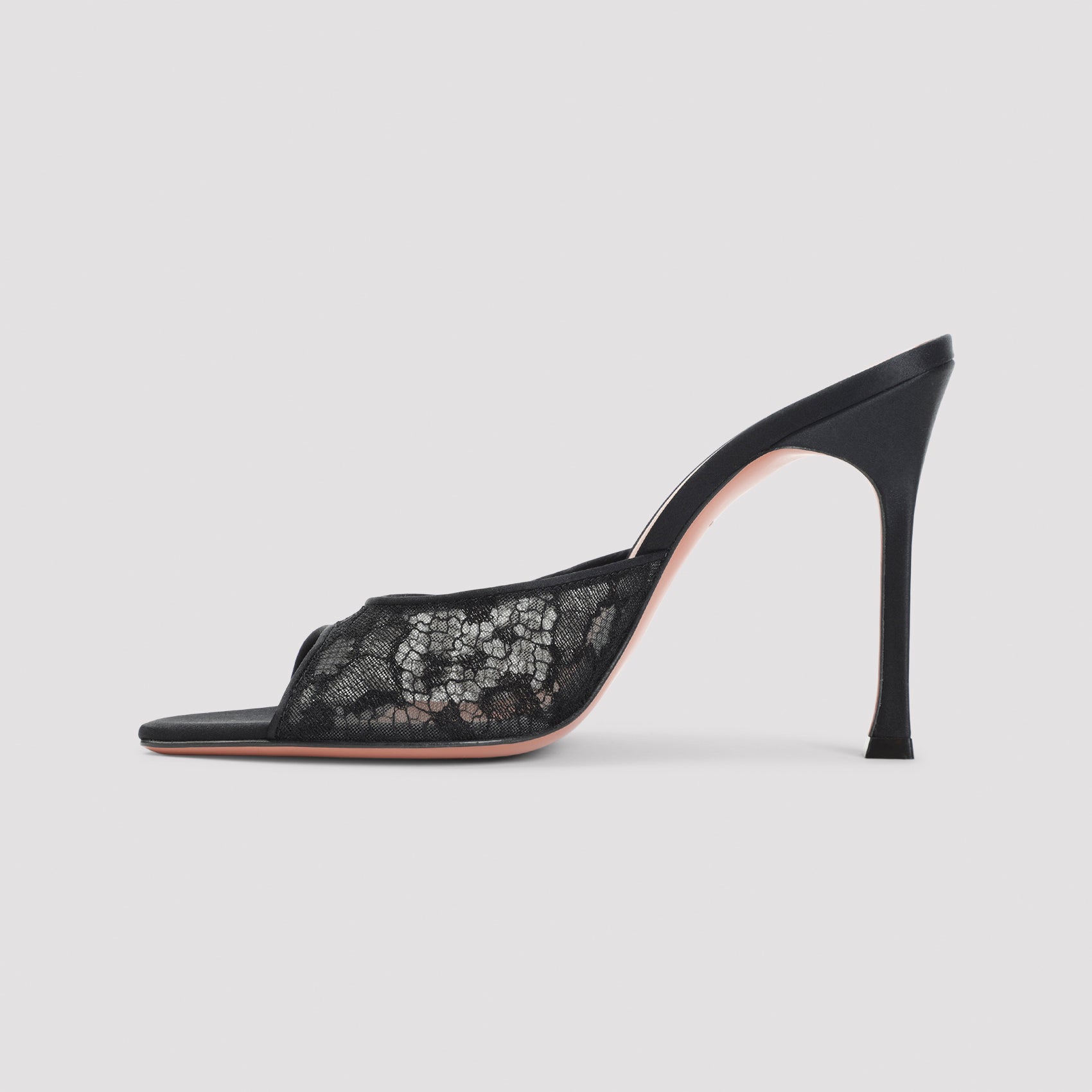 Amina Muaddi Alexa Lace Slipper