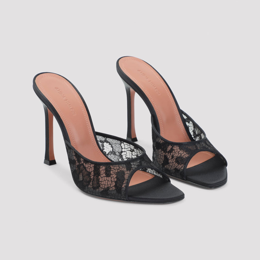 Amina Muaddi Alexa Lace Slipper