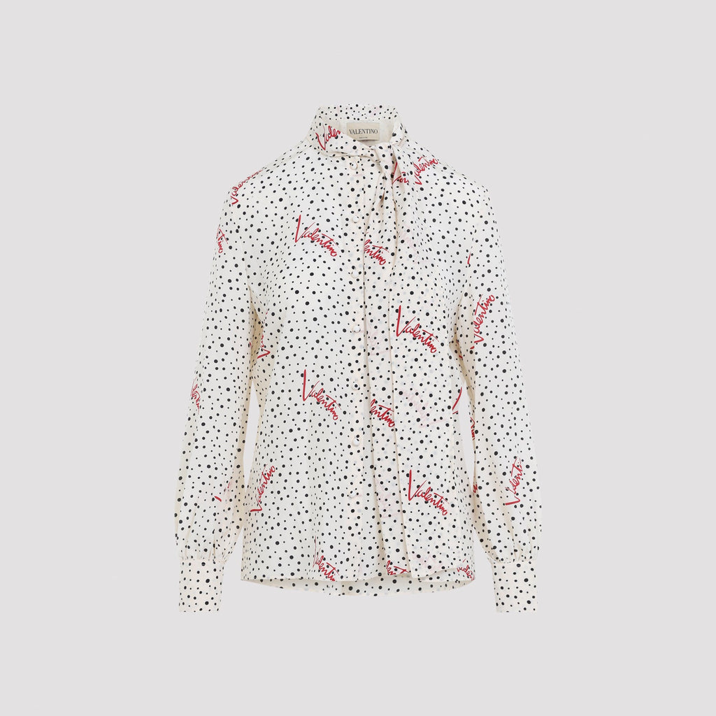 Valentino Bollicine Crepe Shirt