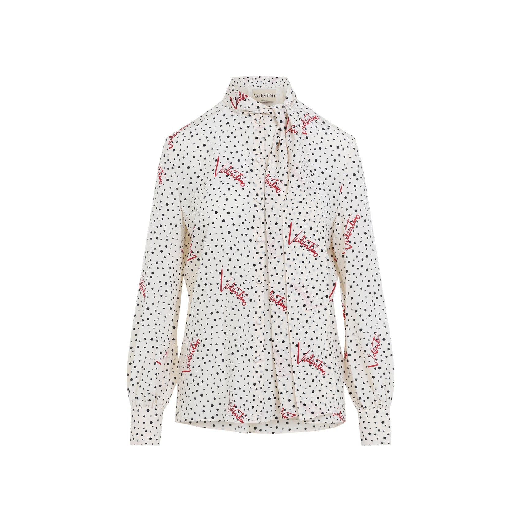 Valentino Bollicine Crepe Shirt