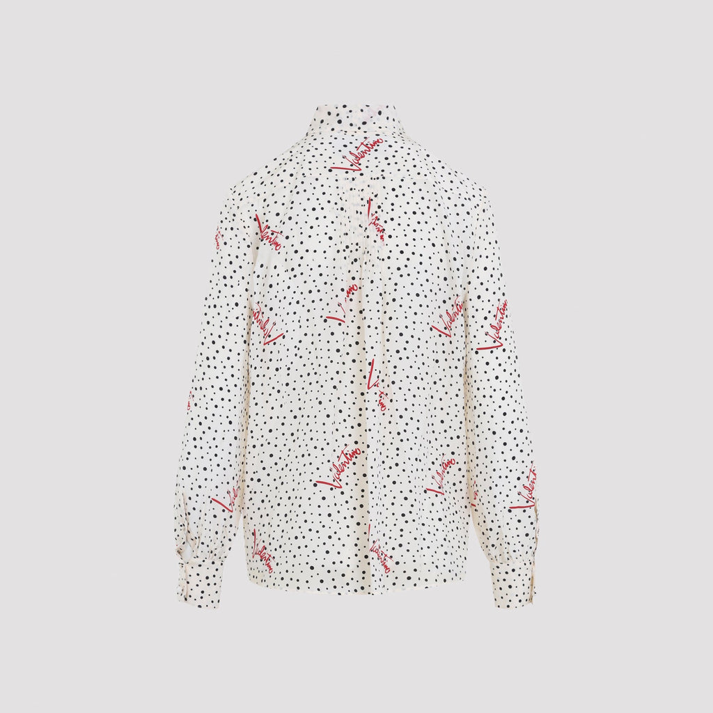 Valentino Bollicine Crepe Shirt