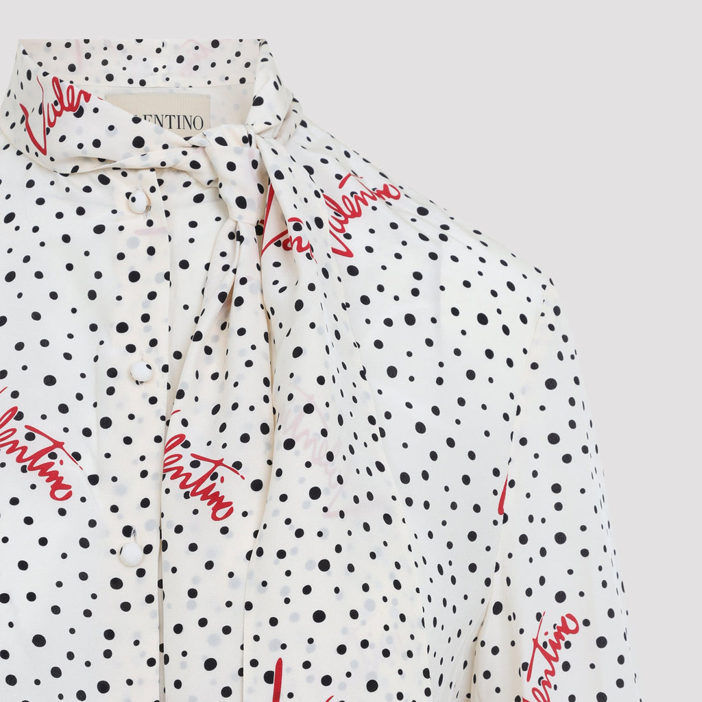 Valentino Bollicine Crepe Shirt