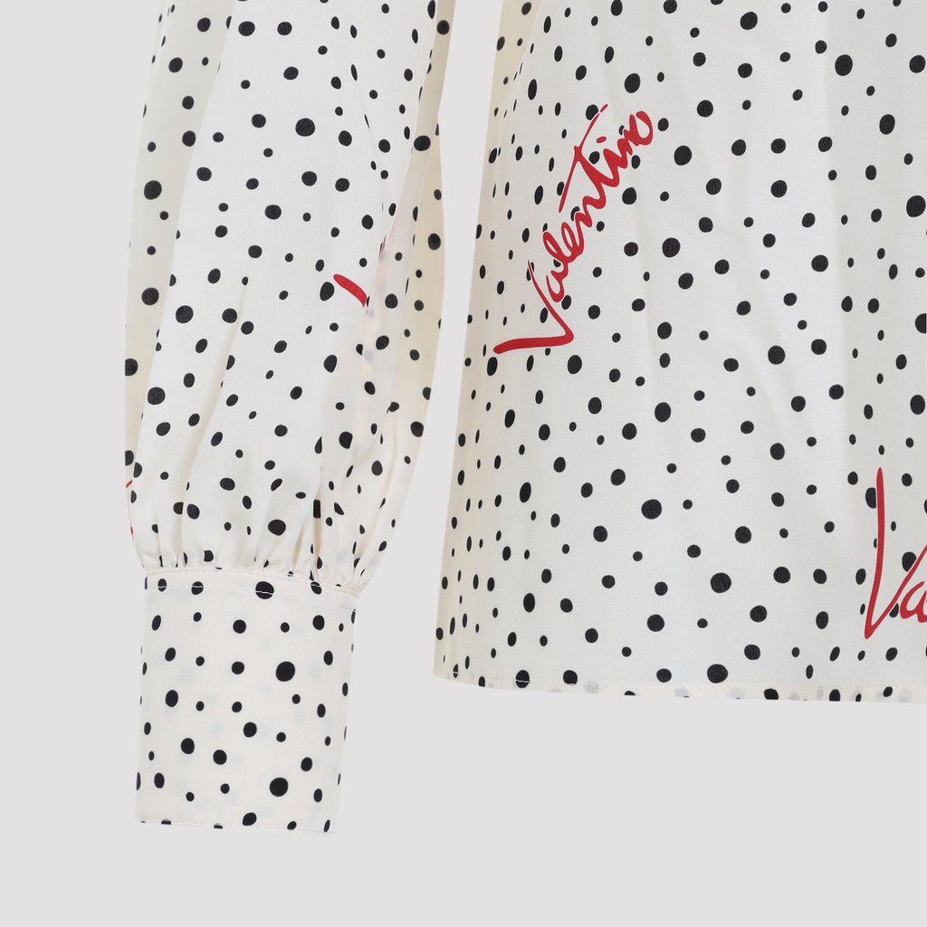 Valentino Bollicine Crepe Shirt