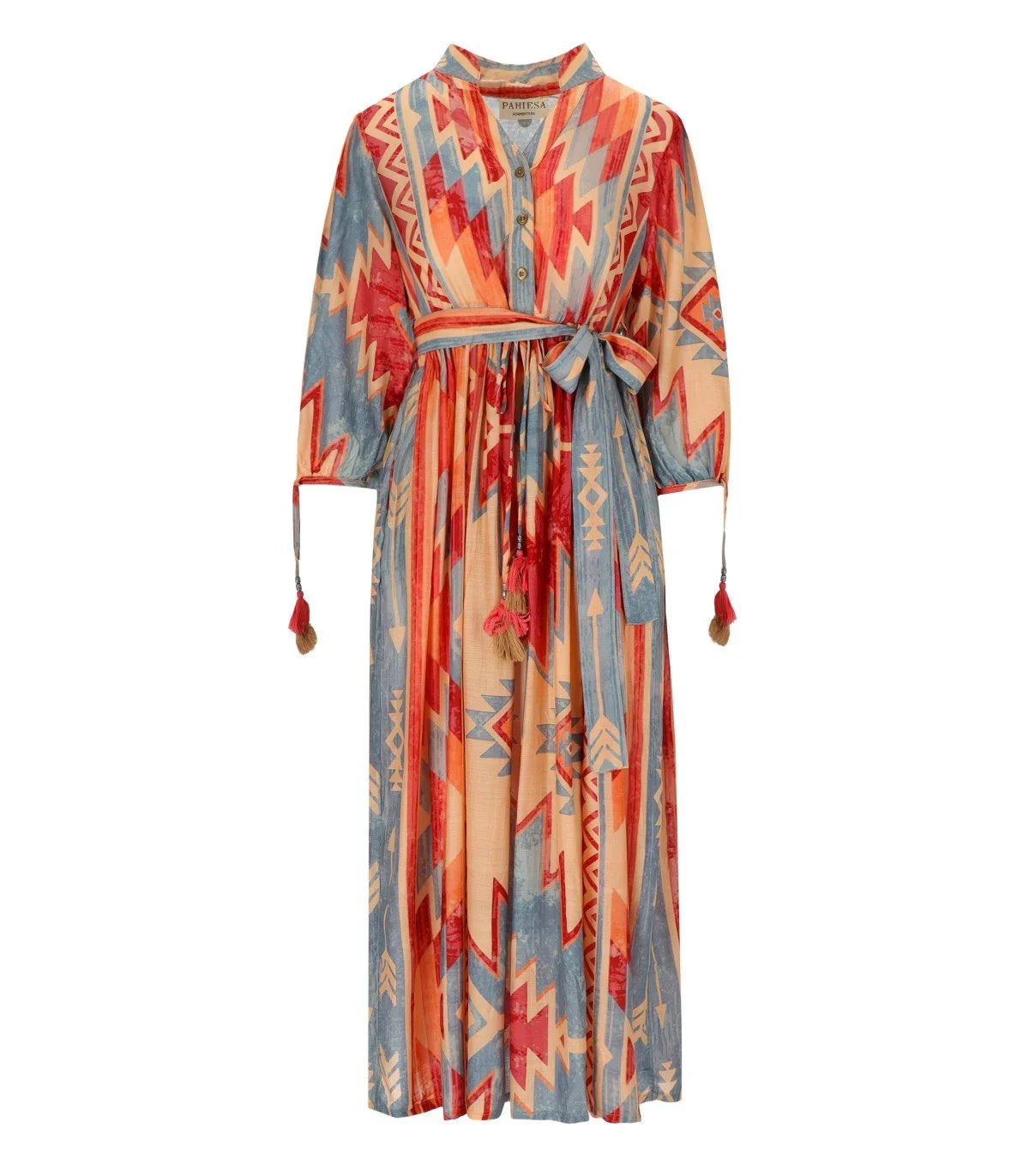 Pahiesa Formentera Multicolored Shirt Dress