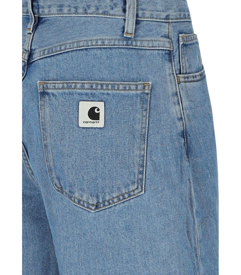 Carhartt Wip W' Brandon Light Blue Bermuda Shorts