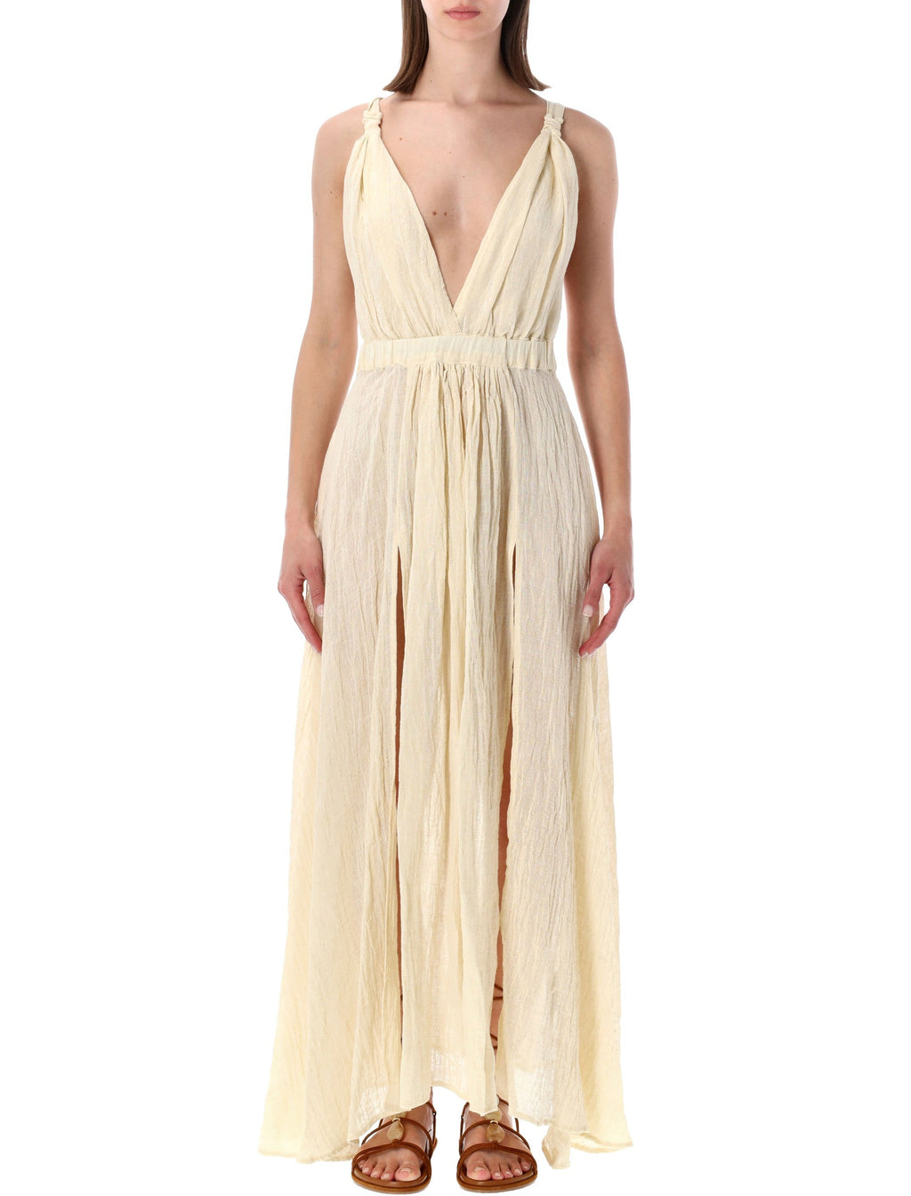 120% Lino Dresses Natural