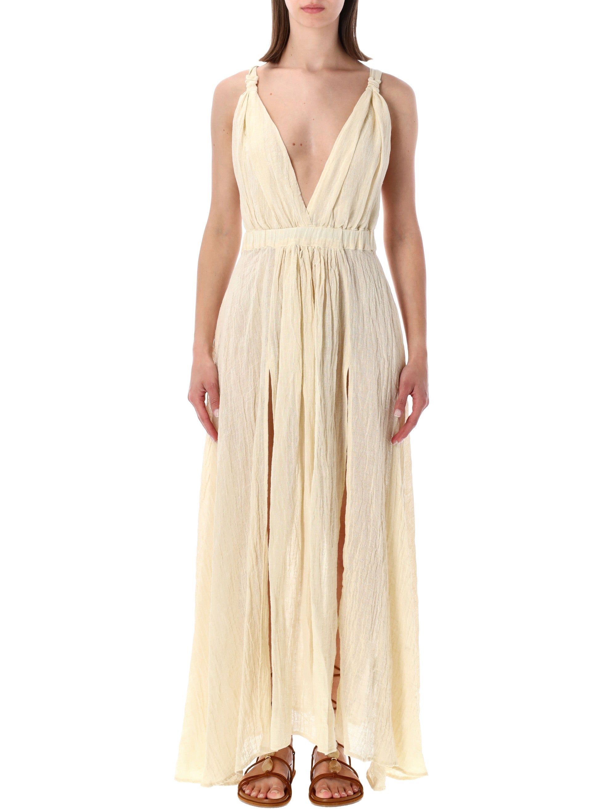 120% Lino Dresses Natural