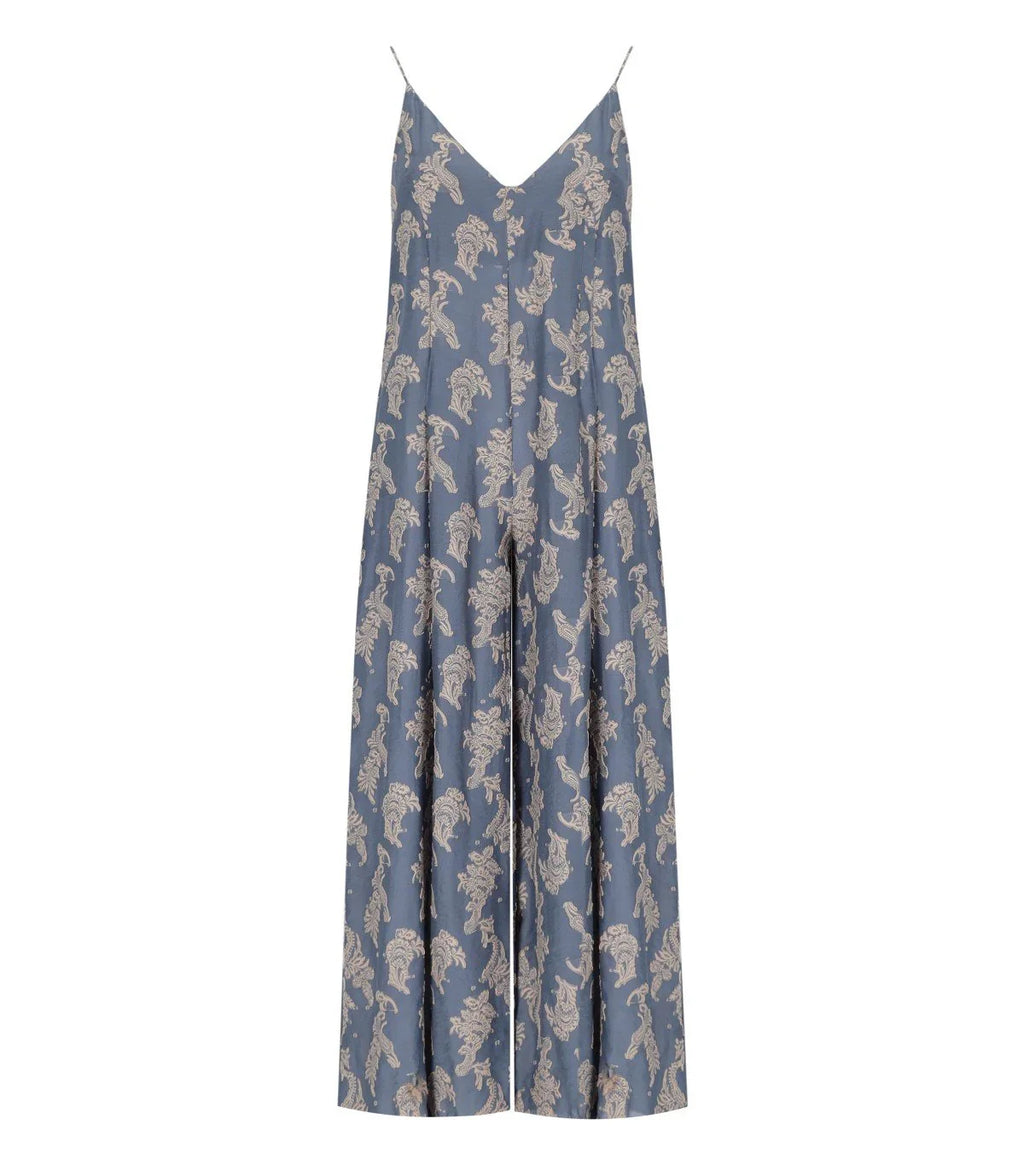 Traffic People Ithaca Blue Jumpsuit