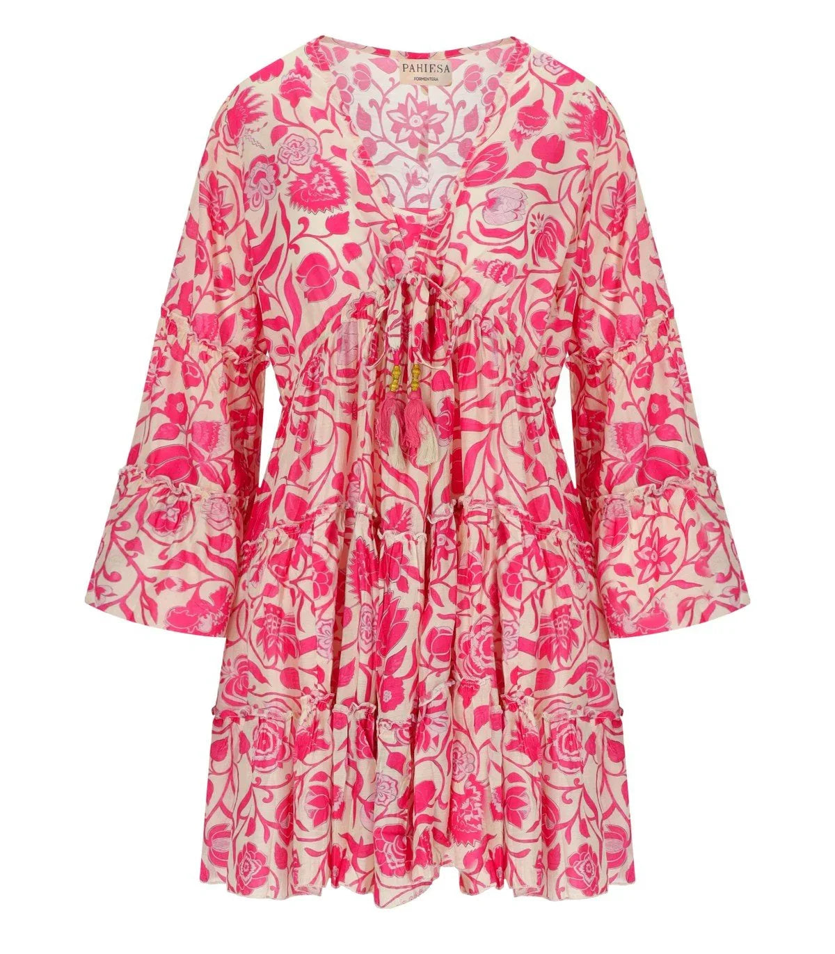 Pahiesa Formentera Fuchsia Mini Dress