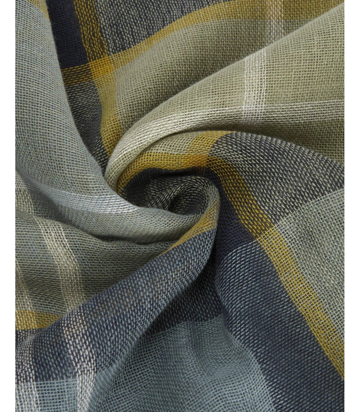 Barbour Welton Green Blue Scarf