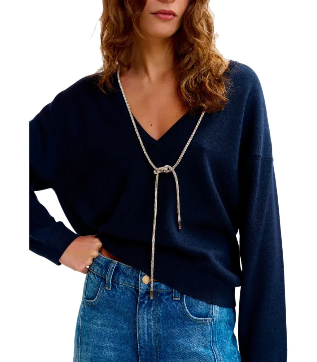Essentiel Anywerp Navy Blue Pullover