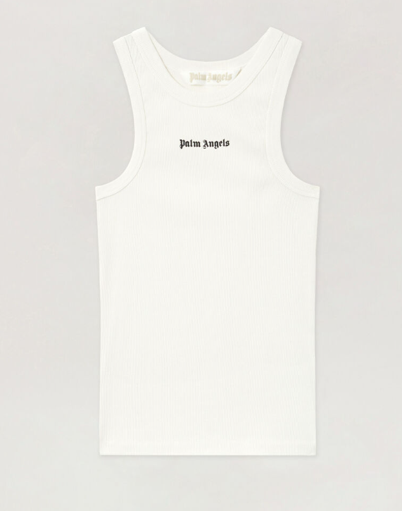Palm Angels Classic Logo Fitted Tank Top