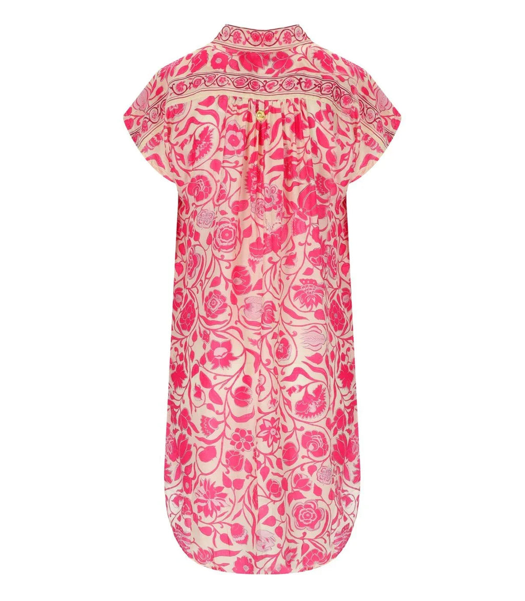 Pahiesa Formentera Fuchsia Long Shirt