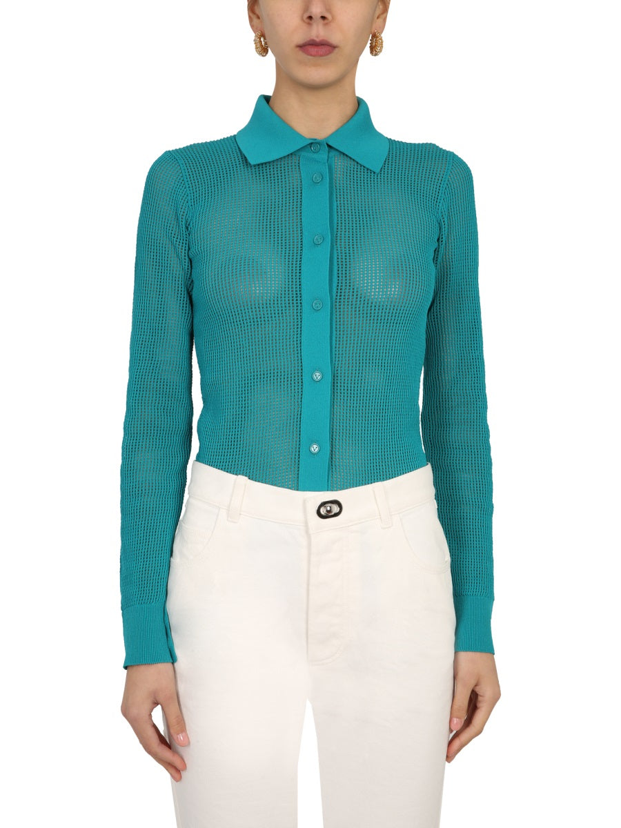 Bottega Veneta Mesh Cardigan