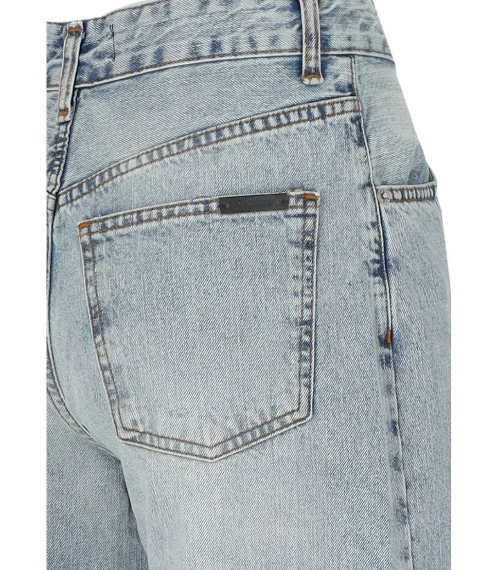 K.K. Light Blue Denim Bermuda Shorts