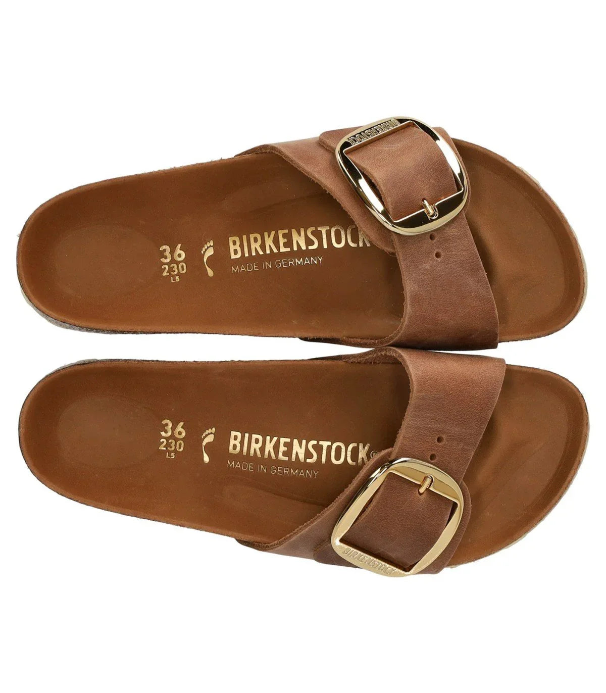Birkenstock Madrid Big Buckle Cognac Sandal