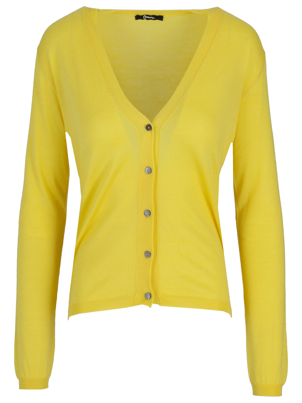 La Rose La Rose Cashmere Crop V Neck Cardigan