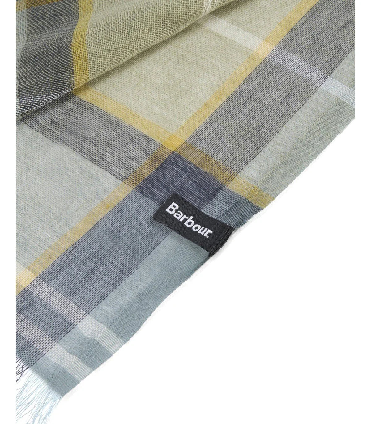 Barbour Welton Green Blue Scarf