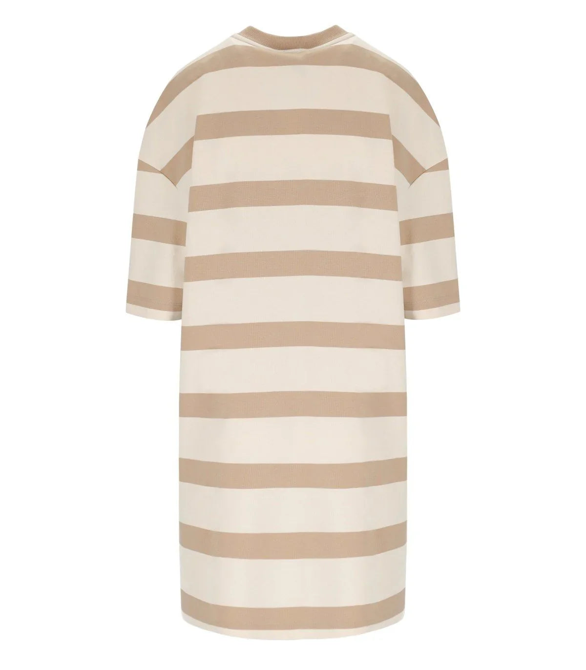 Mm Max Mara Mela Beige Striped Dress