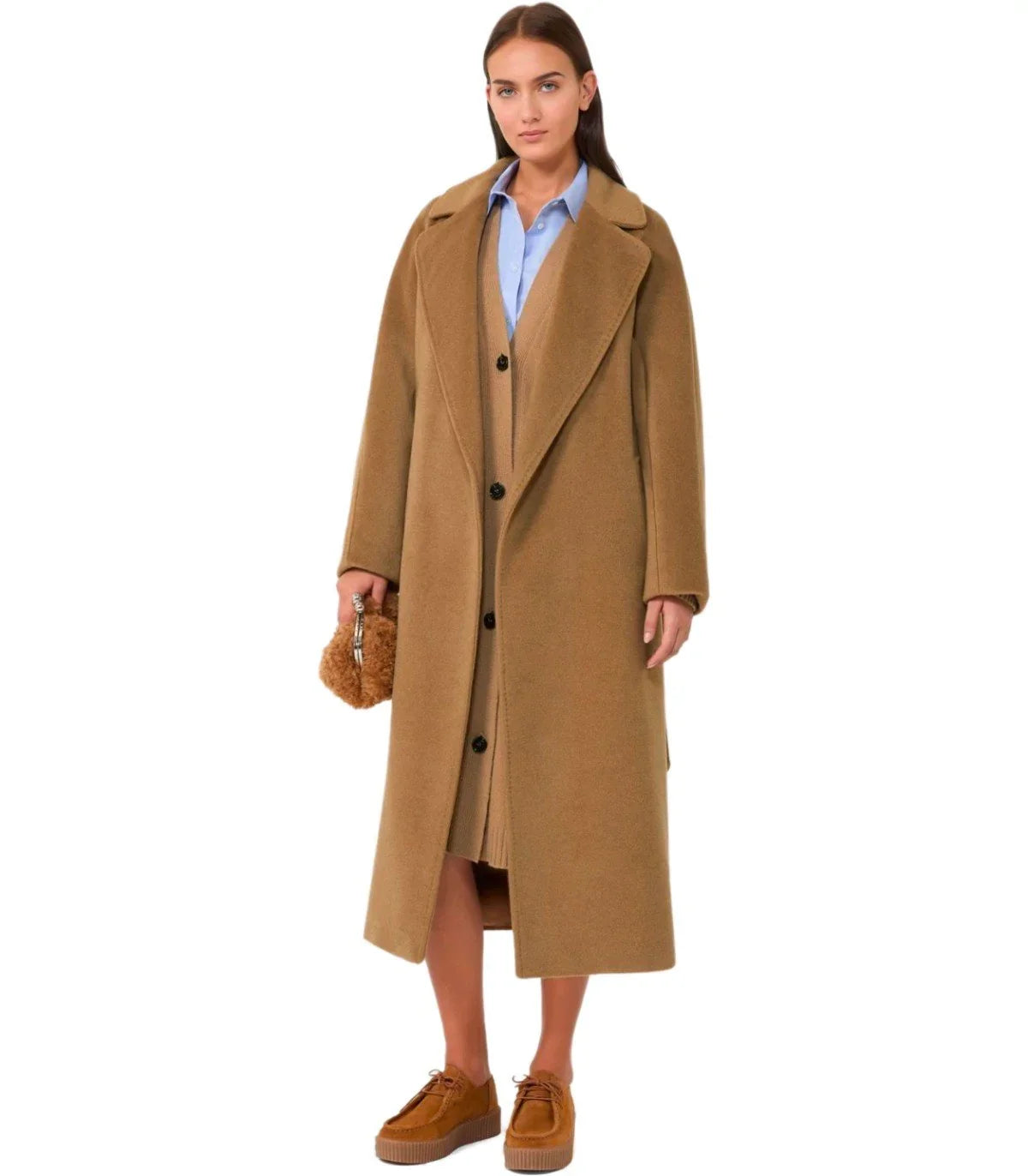 Max Mara Weekend Tempera Camel Belted Coat