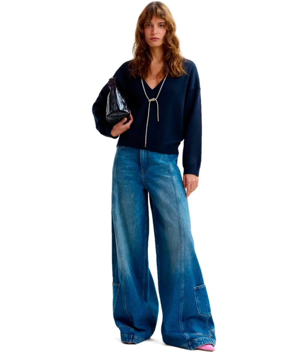 Essentiel Anywerp Navy Blue Pullover