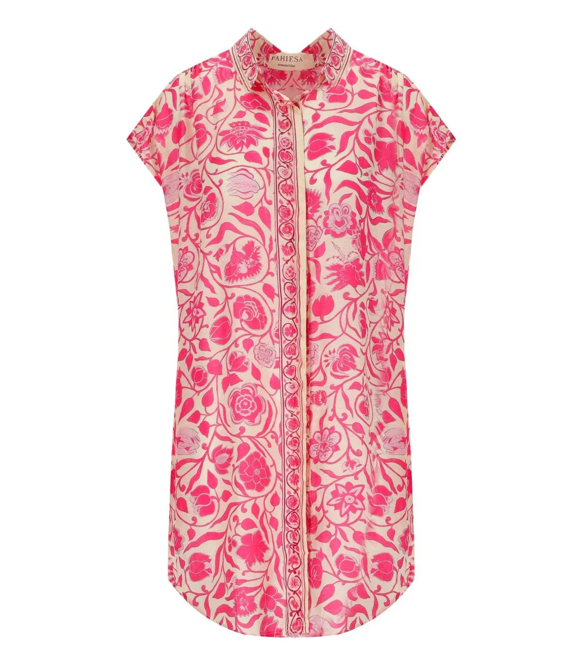 Pahiesa Formentera Fuchsia Long Shirt