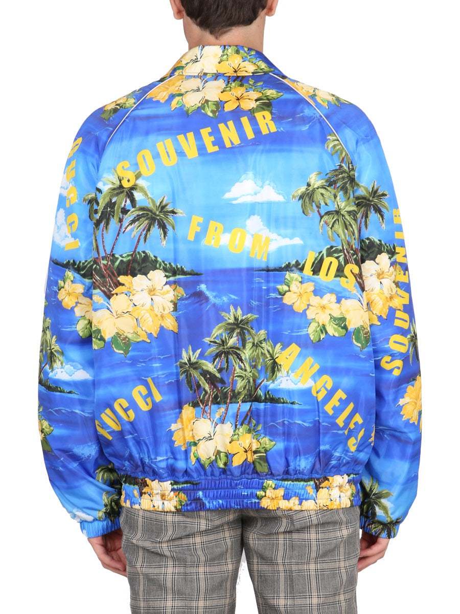 Gucci Nylon Jacket With Print