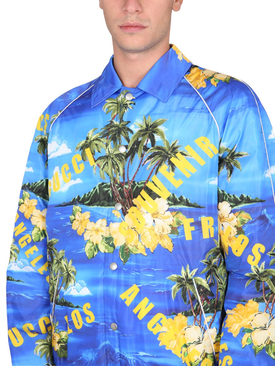 Gucci Nylon Jacket With Print