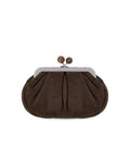 Max Mara Weekend Pasticcino Valois Small Brown Clutch