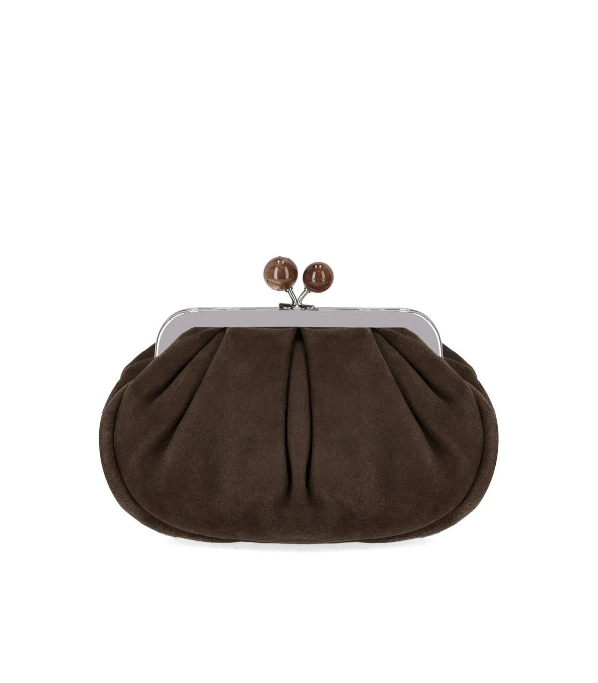 Max Mara Weekend Pasticcino Valois Small Brown Clutch