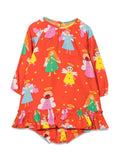Stella Mc Cartney M/L Dress With Little Angels Coulottes