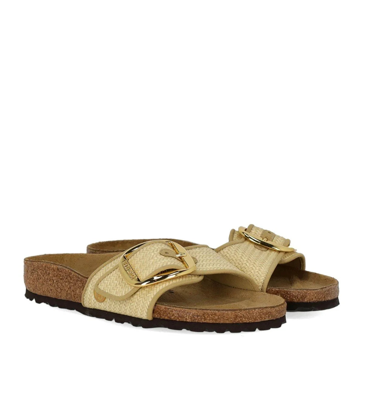 Birkenstock Madrid Raffia Big Buckle Natural Sandal